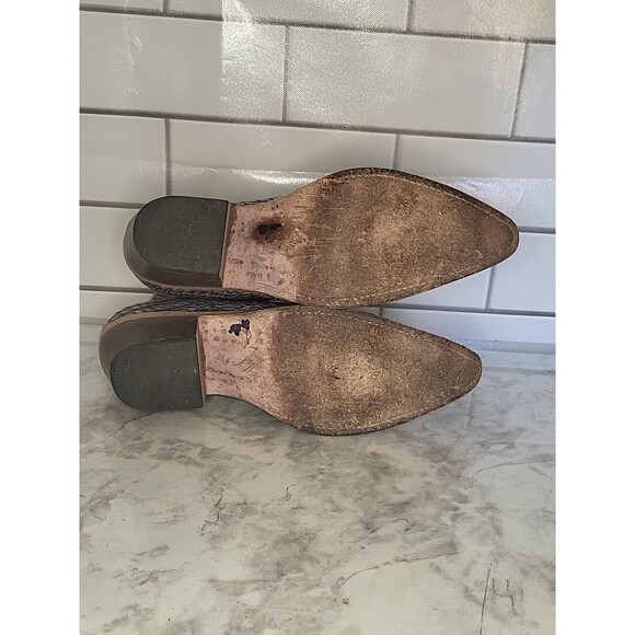 Freebird by Steven Faith Women’s 9/9.5 Ankle Boots  Leather Snake Skin *READ - Picture 11 of 16